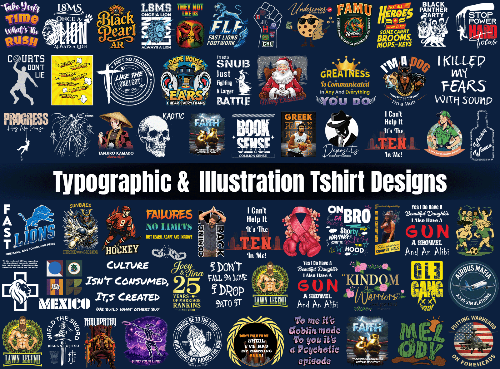 T-shirt design portfolio